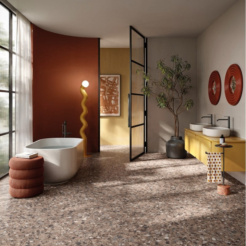 Emser-Milzetti-47-x-47-Rectified-Brushed-Porcelain-Tile-Pebble-Cocoa