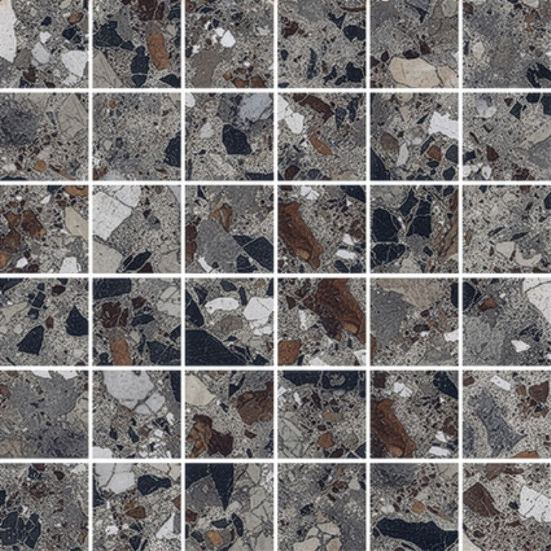 Emser Milzetti 12" x 12" Rectified Brushed Porcelain 2" Mosaic