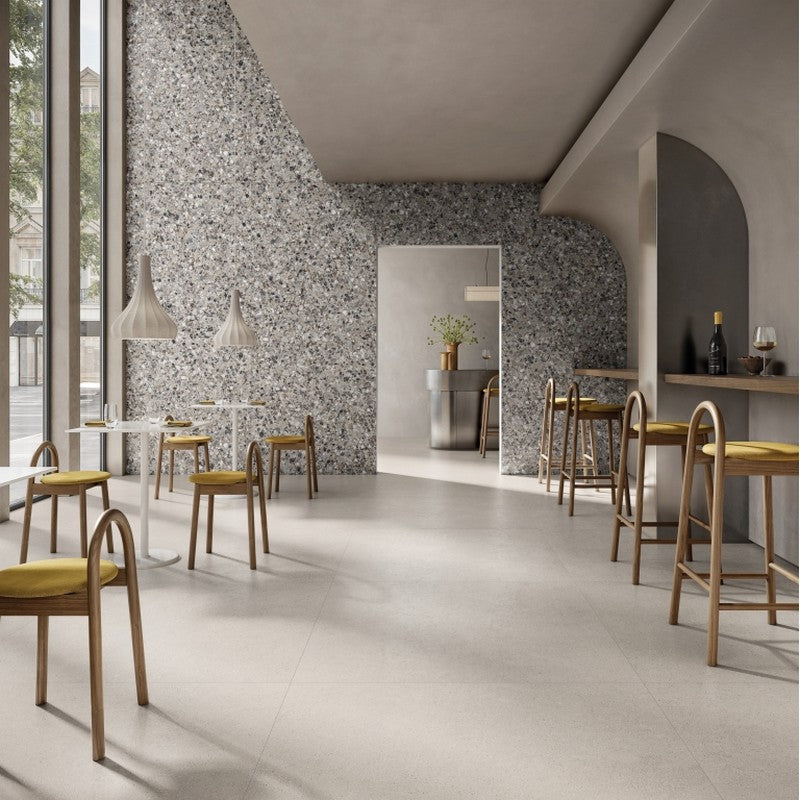 Emser-Milzetti-47-x-110-Rectified-Brushed-Porcelain-Thin-Tile-Pebble-Silver