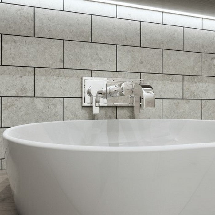 Emser-Perenne-12-x-12-Matte-3x6-Offset-Porcelain-Mosaic-Slim-Gray