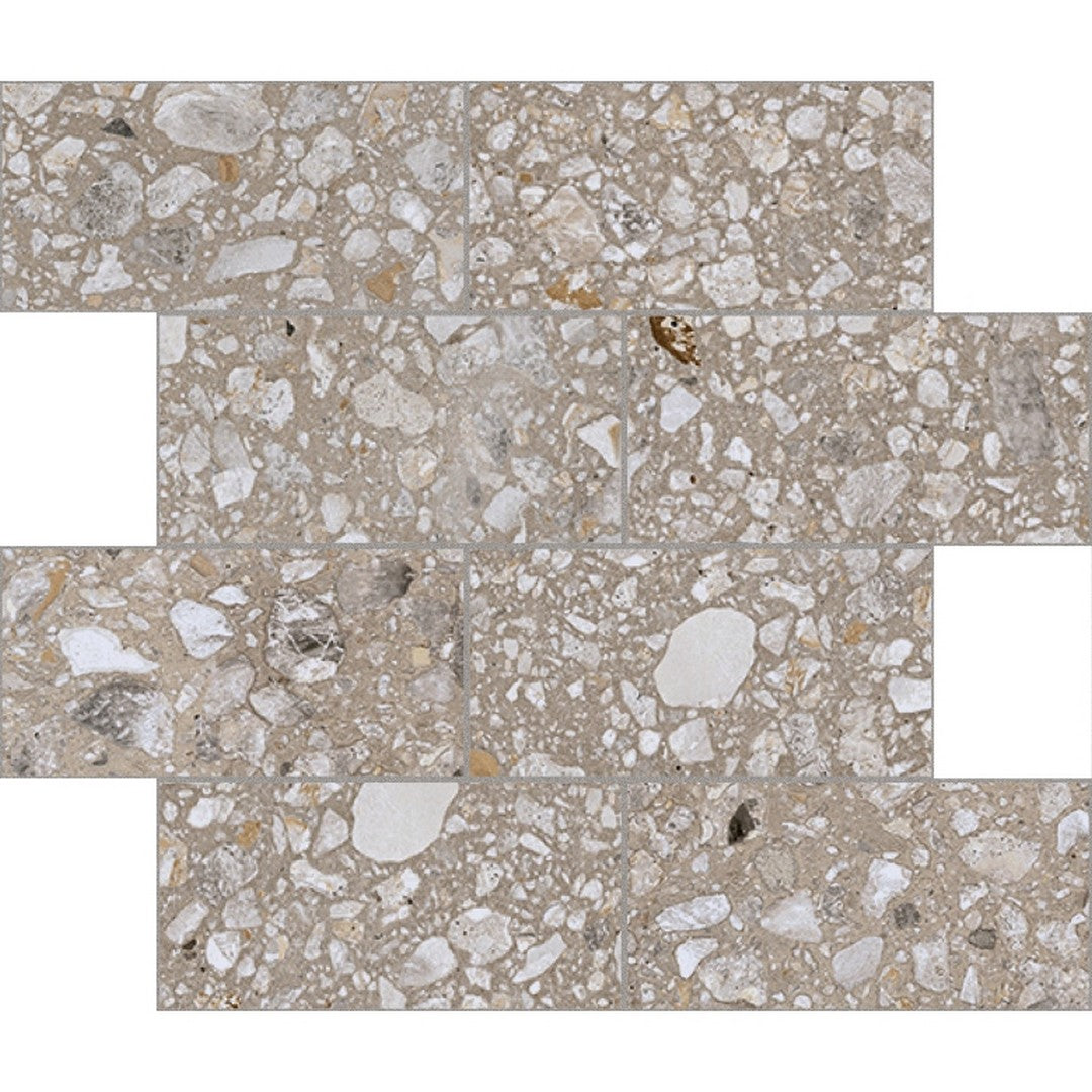 Emser Perenne 12" x 12" Matte 3x6" Offset Porcelain Mosaic