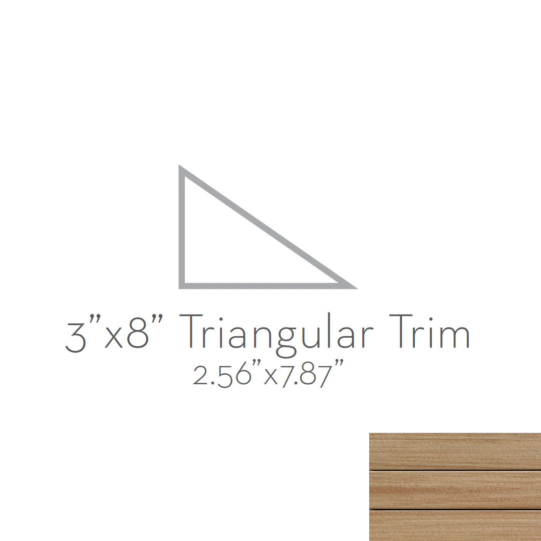 Emser Radiant 3" x 8" Matte Porcelain Triangular Trim