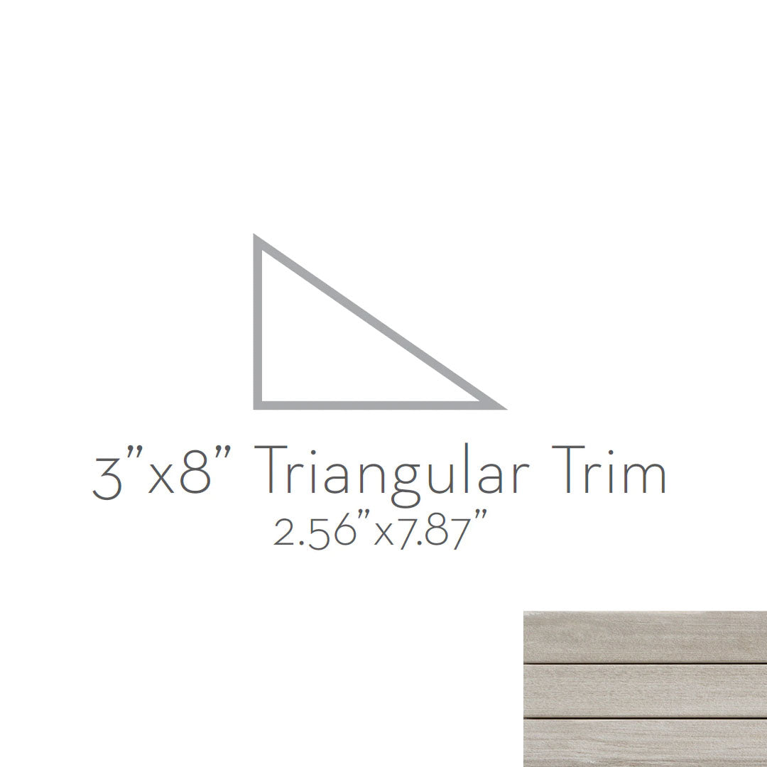 Emser Radiant 3" x 8" Matte Porcelain Triangular Trim