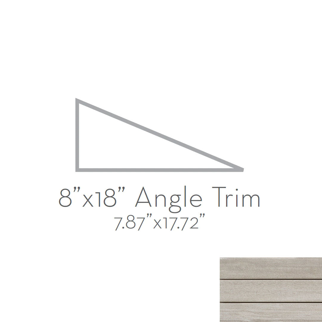 Emser Radiant 8" x 18" Rectified Matte Porcelain Angle Trim