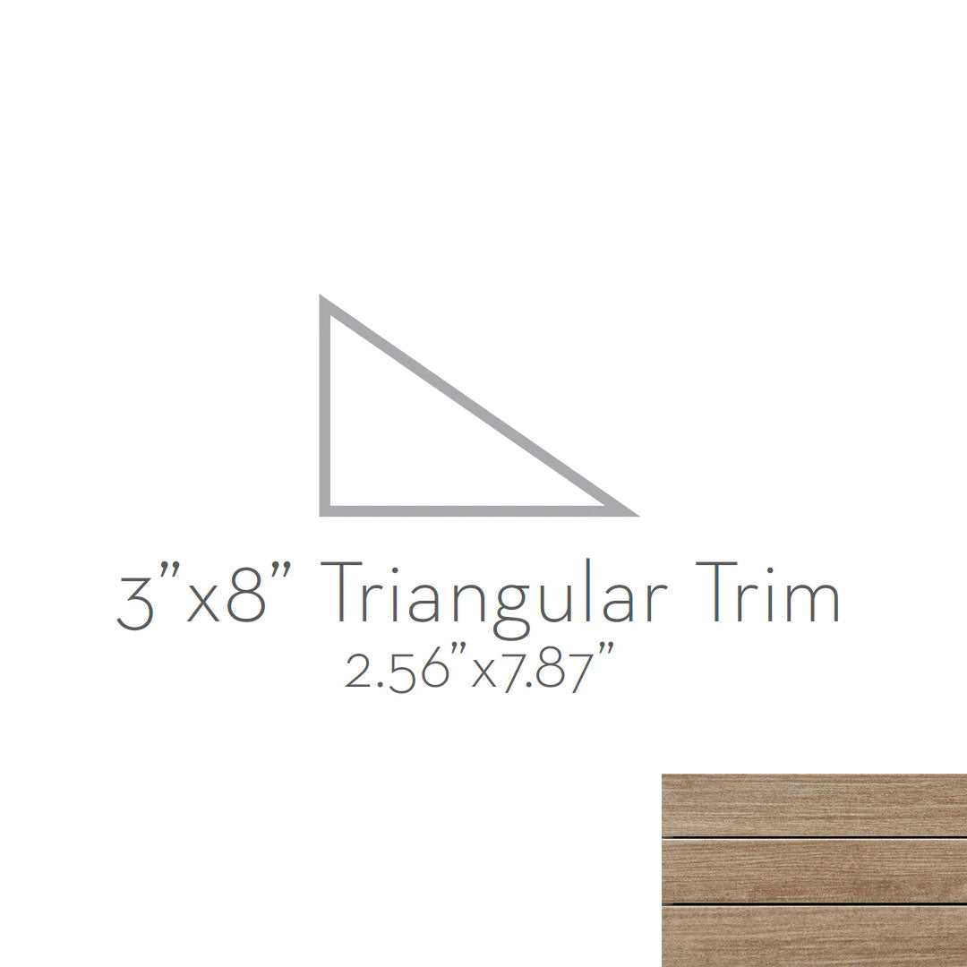 Emser Radiant 3" x 8" Matte Porcelain Triangular Trim