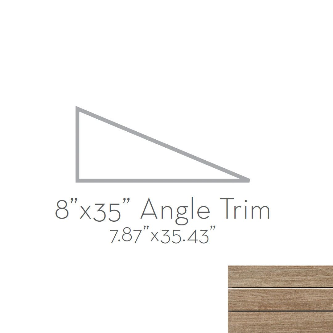 Emser Radiant 8" x 35" Rectified Matte Porcelain Angle Trim