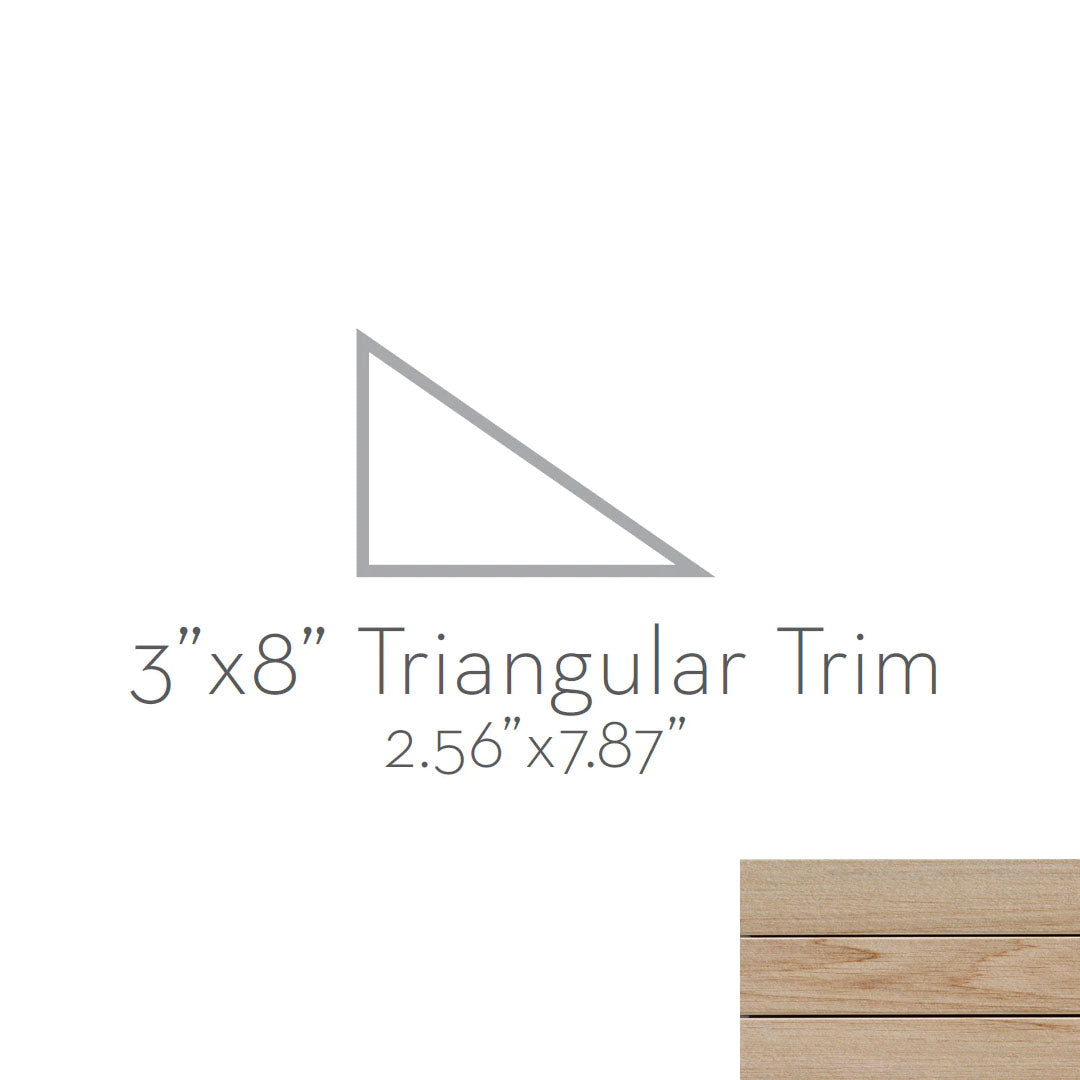 Emser Radiant 3" x 8" Matte Porcelain Triangular Trim