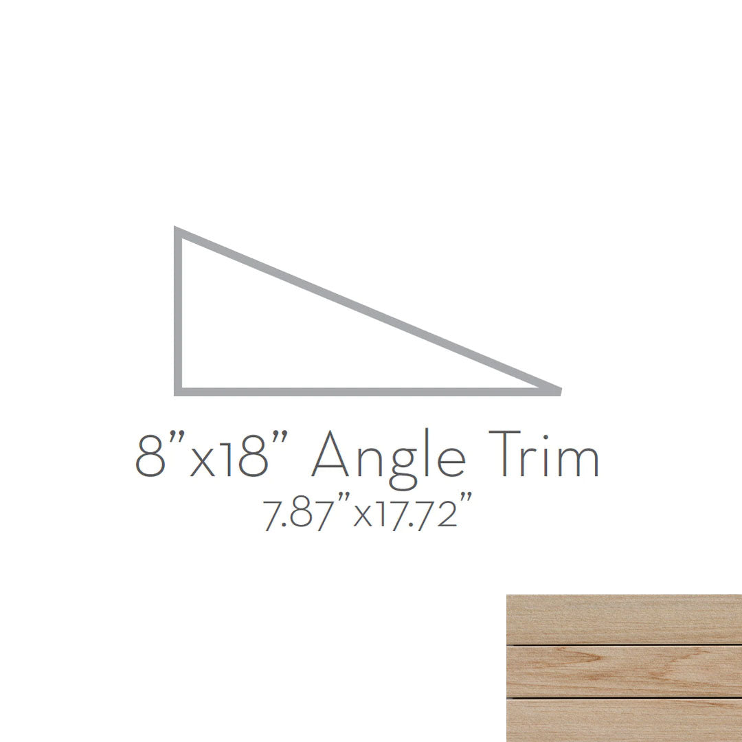 Emser Radiant 8" x 18" Rectified Matte Porcelain Angle Trim