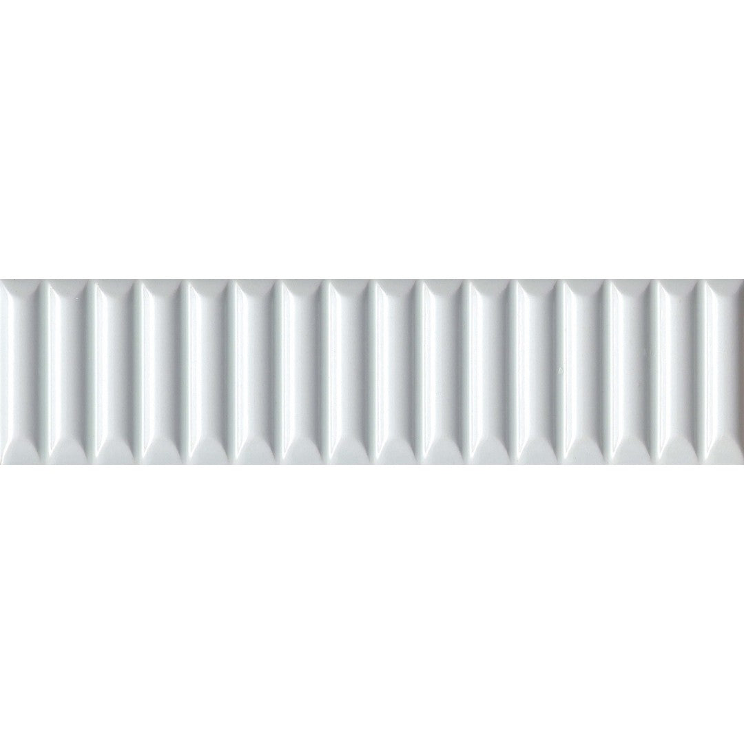 Emser Triveni 2" x 8" Pressed Glossy Jet Ceramic Wall Tile