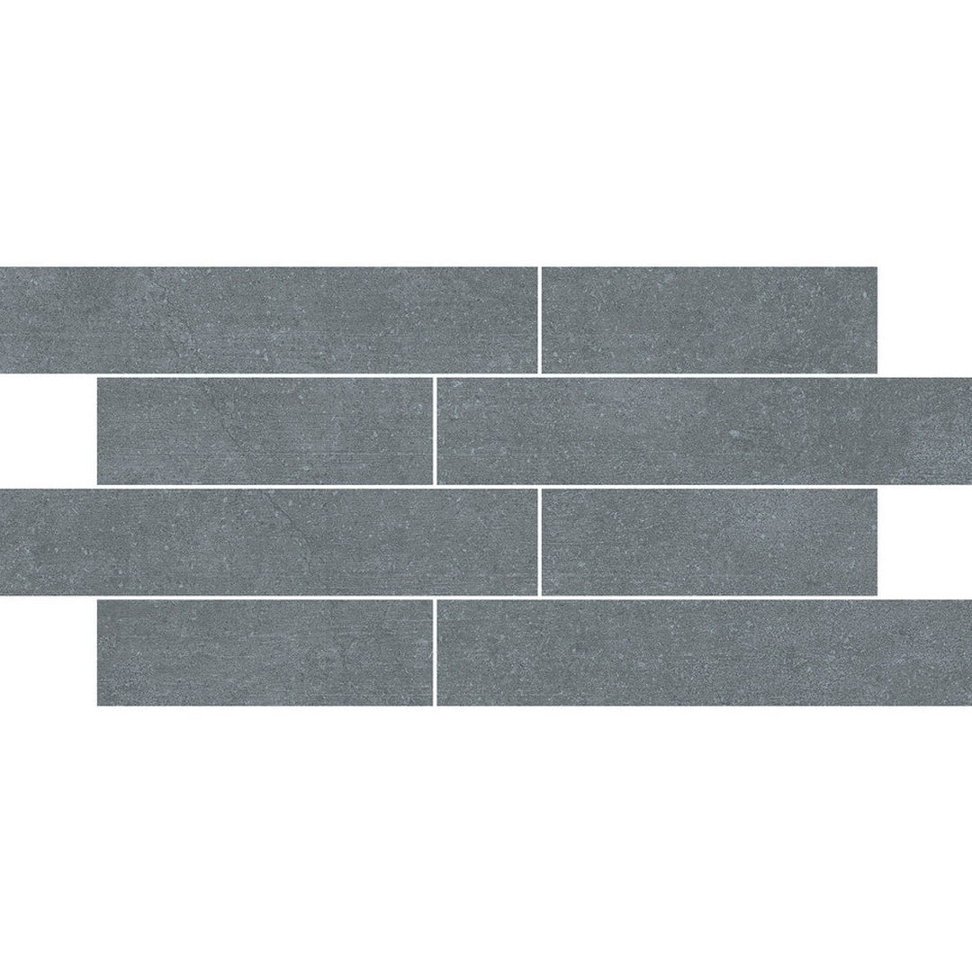Emser Fixt Cement 12" x 24" Matte Brick Porcelain Mosaic