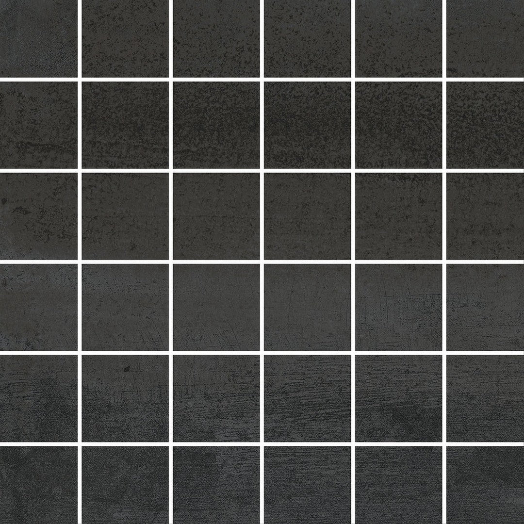 Emser Fixt Metal 12" x 12" Matte Porcelain 2" Mosaic