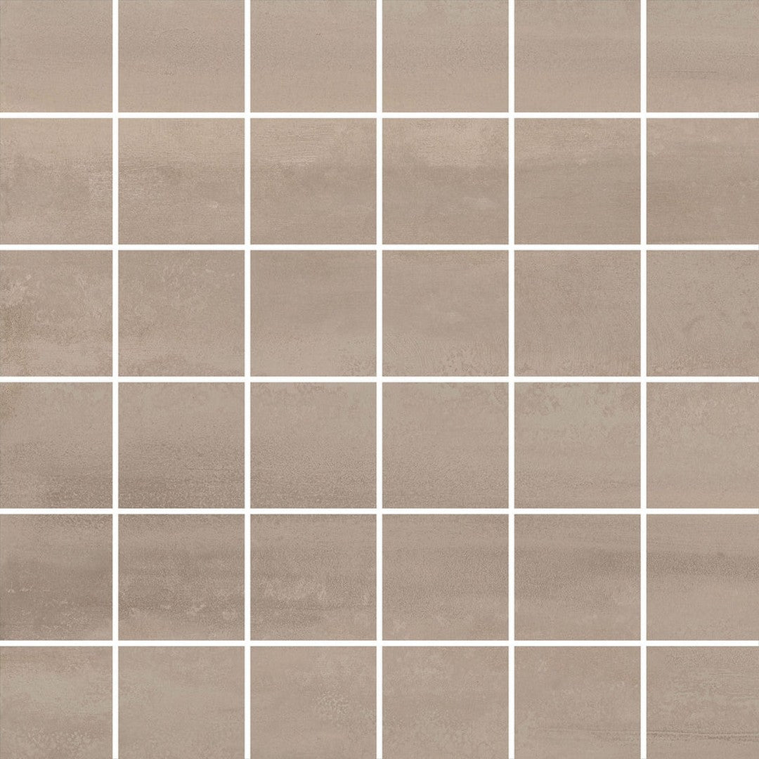 Emser Fixt Metal 12" x 12" Matte Porcelain 2" Mosaic
