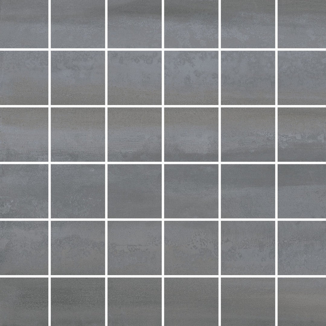 Emser Fixt Metal 12" x 12" Matte Porcelain 2" Mosaic