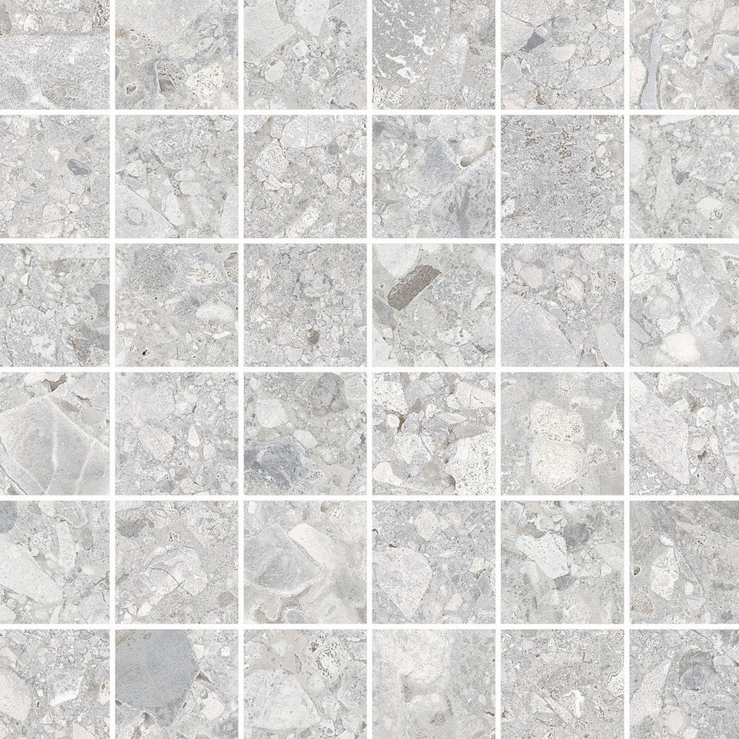Emser Fixt Stone 12" x 12" Matte Porcelain 2" Mosaic