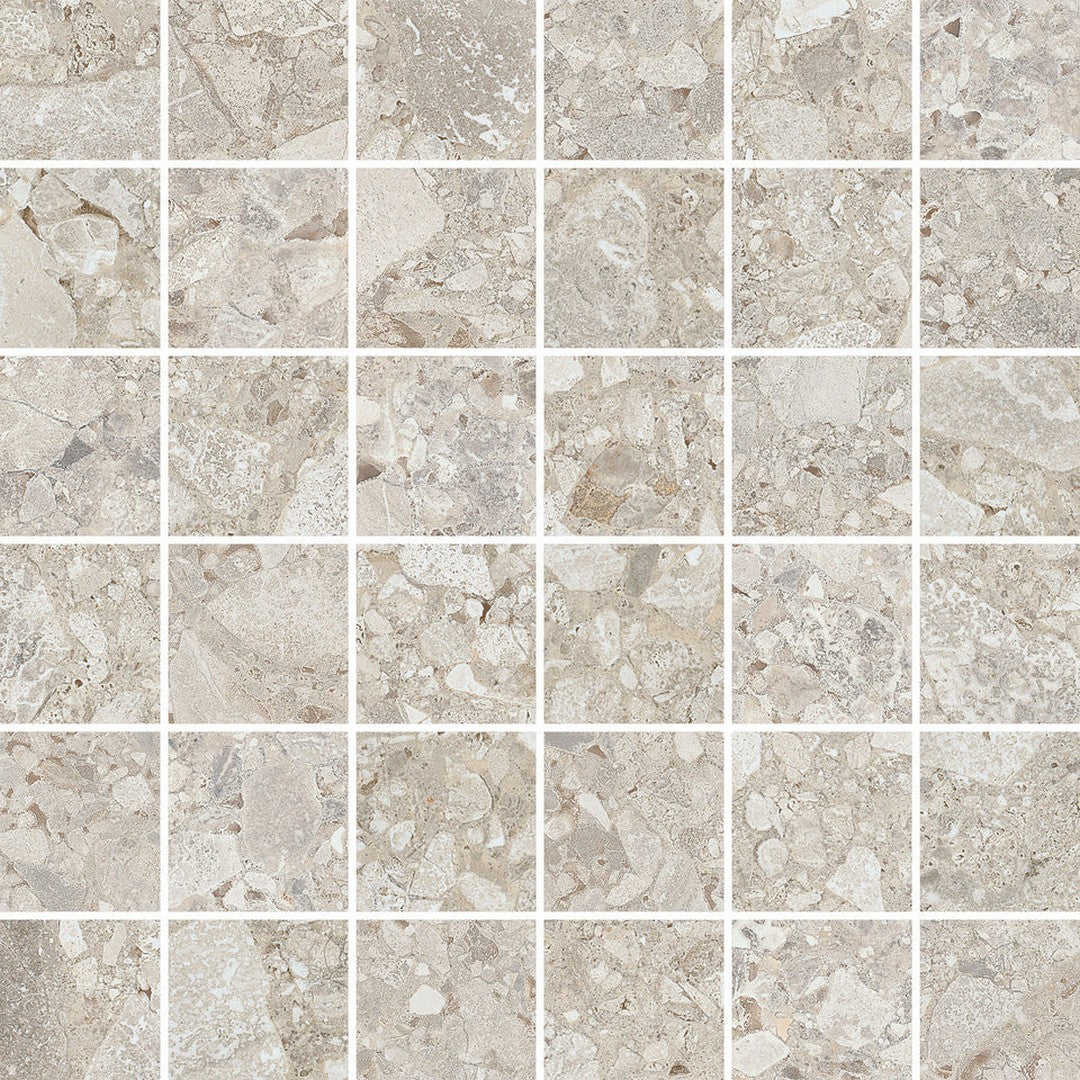 Emser Fixt Stone 12" x 12" Matte Porcelain 2" Mosaic