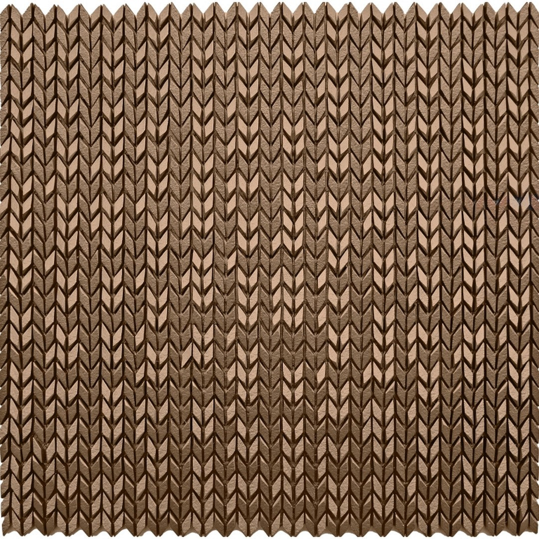 Emser Revify 12" x 12" Matte Resin & Natural Stone Wave Mosaic