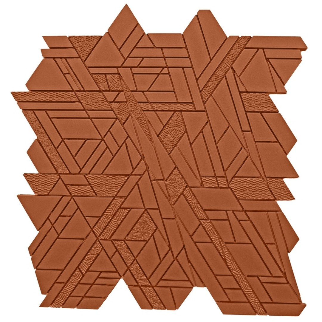 Emser Revify 10" x 11" Matte Resin & Natural Stone Edge Mosaic