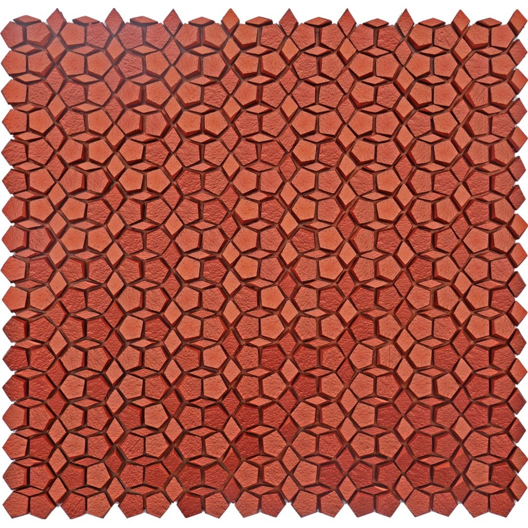 Emser Revify 12" x 12" Matte Resin & Natural Stone Penta Mosaic