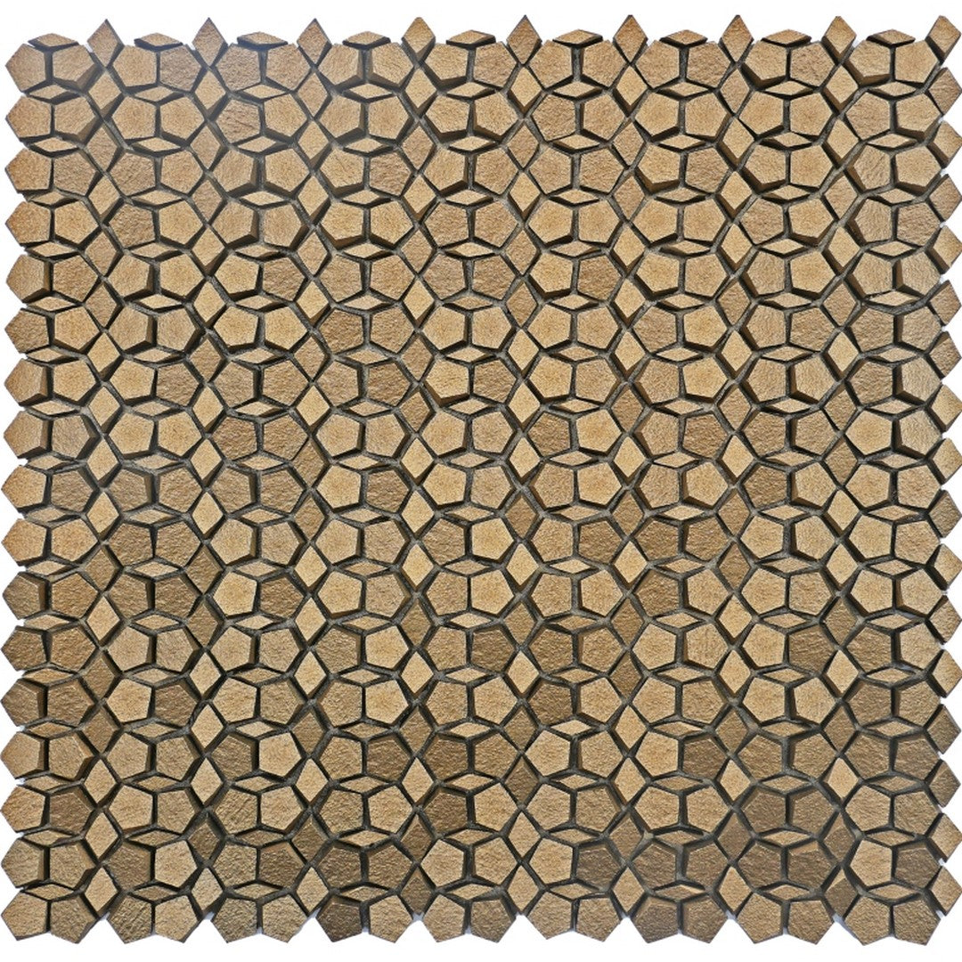 Emser Revify 12" x 12" Matte Resin & Natural Stone Penta Mosaic