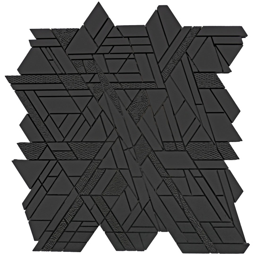 Emser Revify 10" x 11" Matte Resin & Natural Stone Edge Mosaic