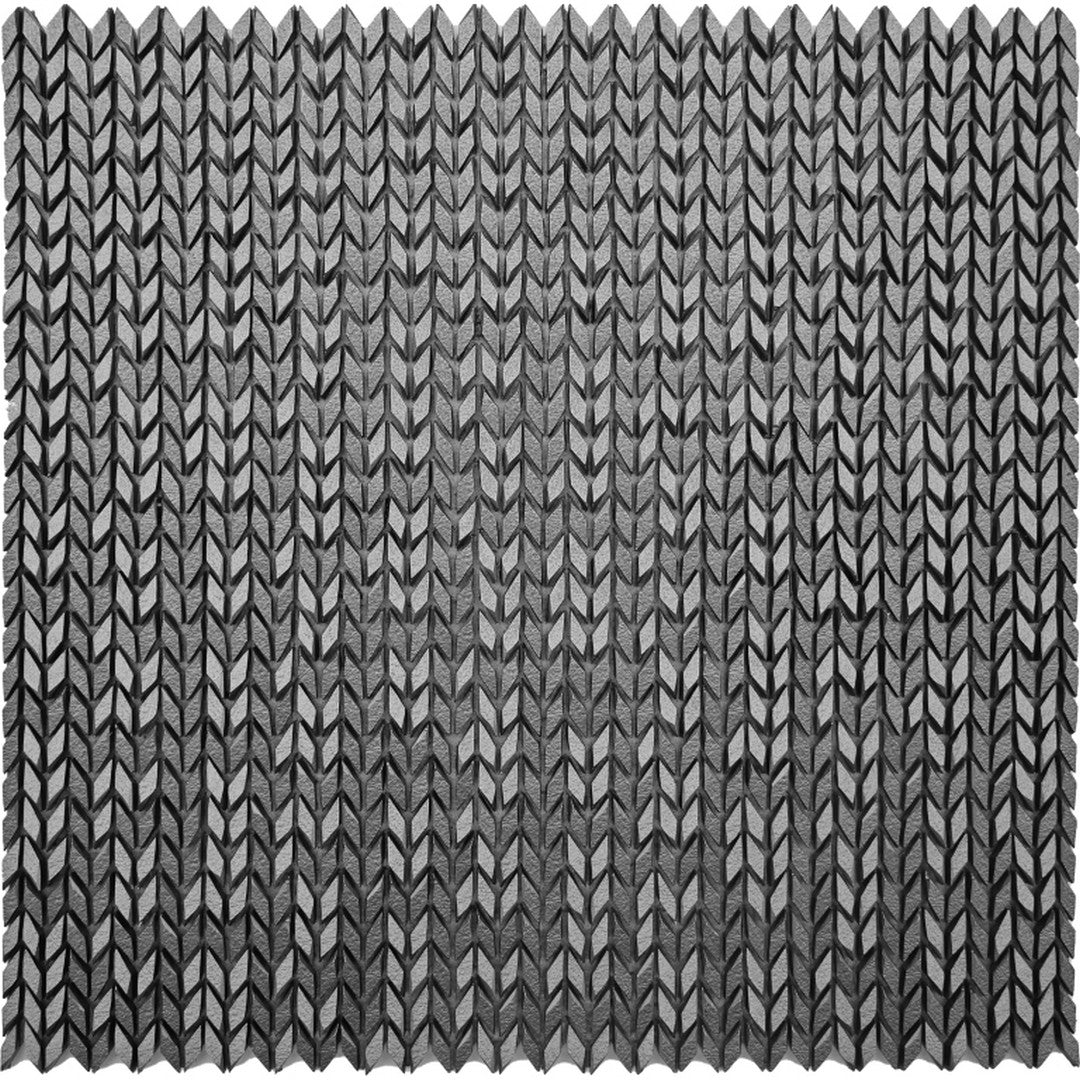 Emser Revify 12" x 12" Matte Resin & Natural Stone Wave Mosaic
