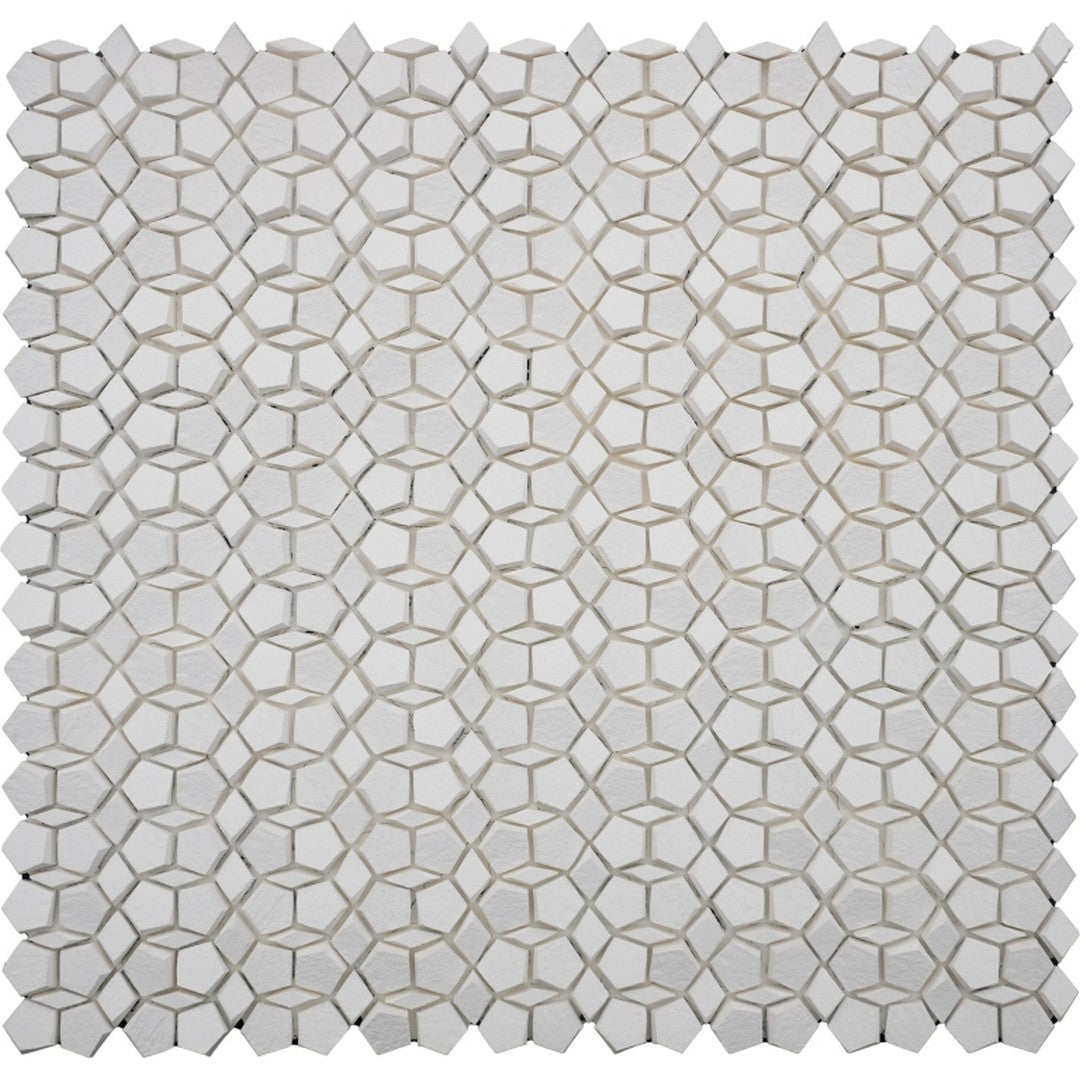 Emser Revify 12" x 12" Matte Resin & Natural Stone Penta Mosaic