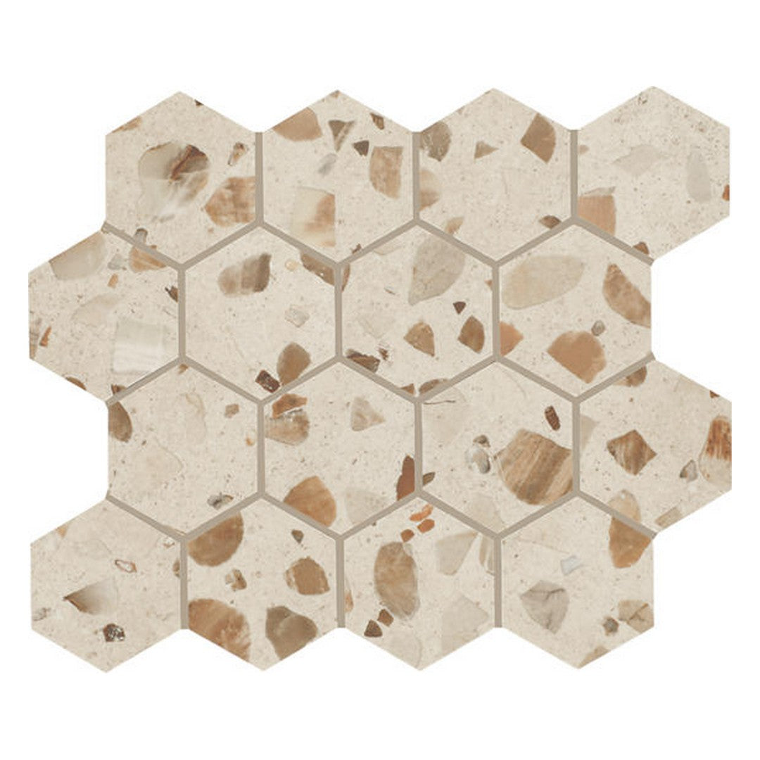 Marazzi Curation 12" x 15" Polished Porcelain Hexagon Mosaic