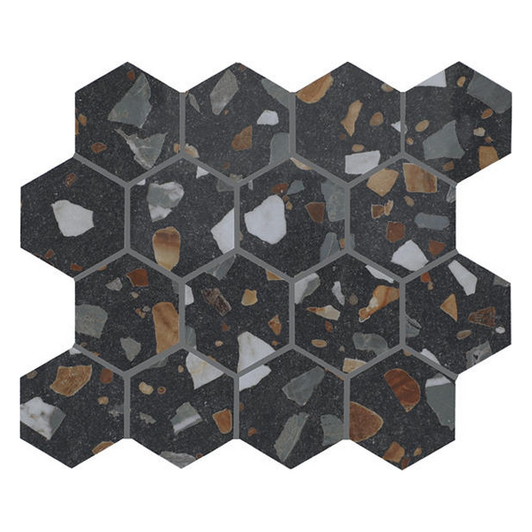Marazzi Curation 12" x 15" Polished Porcelain Hexagon Mosaic