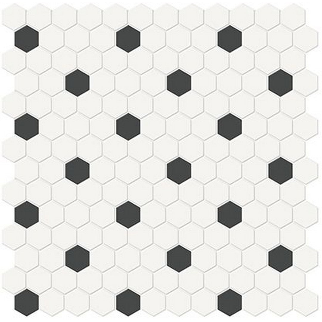 Florida Tile Soho 12" x 12" Hexagon Mixed Matte Porcelain 1" Mosaic
