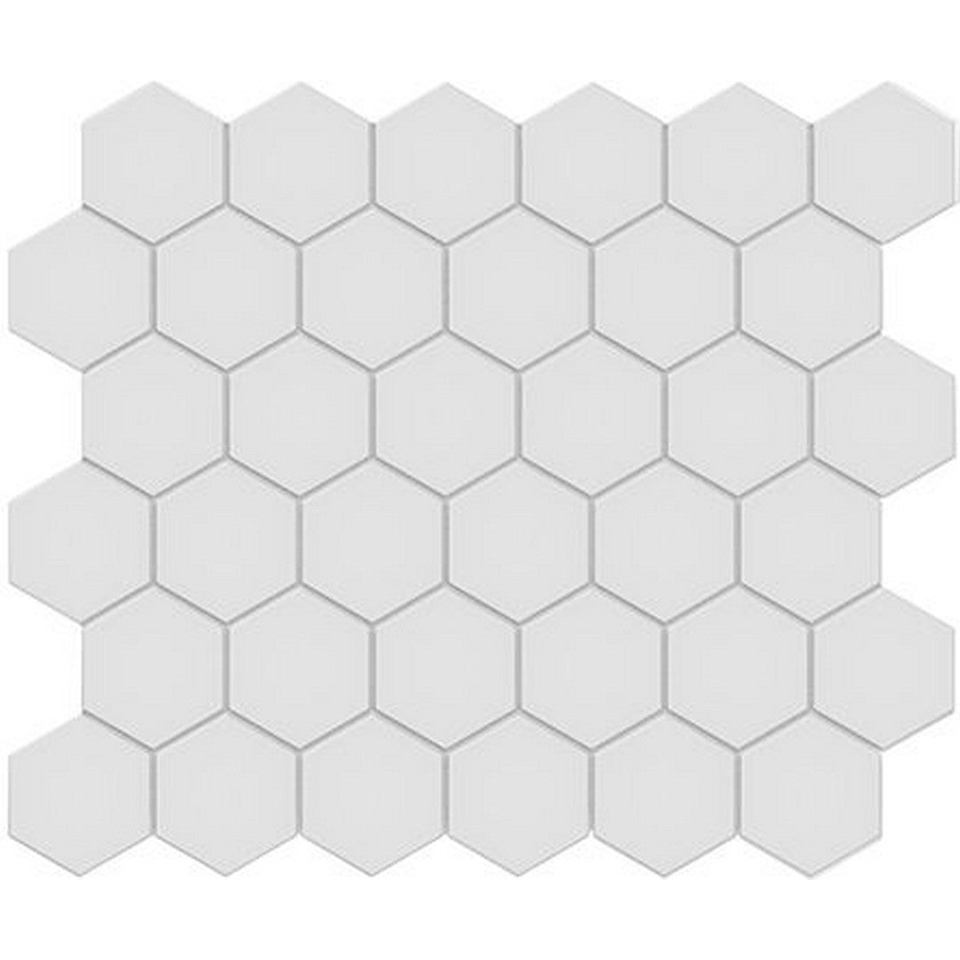 Florida Tile Soho 11" x 13" Matte Hexagon Porcelain 2" Mosaic