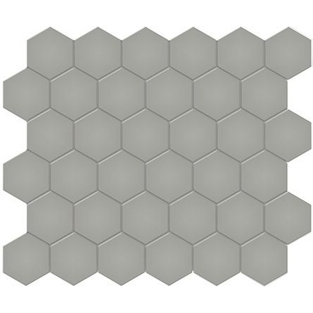 Florida Tile Soho 11" x 13" Matte Hexagon Porcelain 2" Mosaic