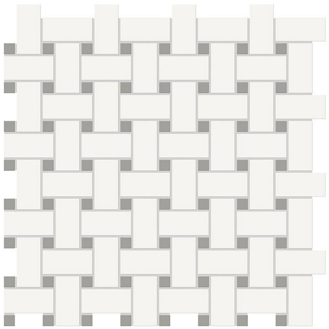 Florida Tile Soho 12" x 12" Basketweave Mixed Matte Porcelain Mosaic