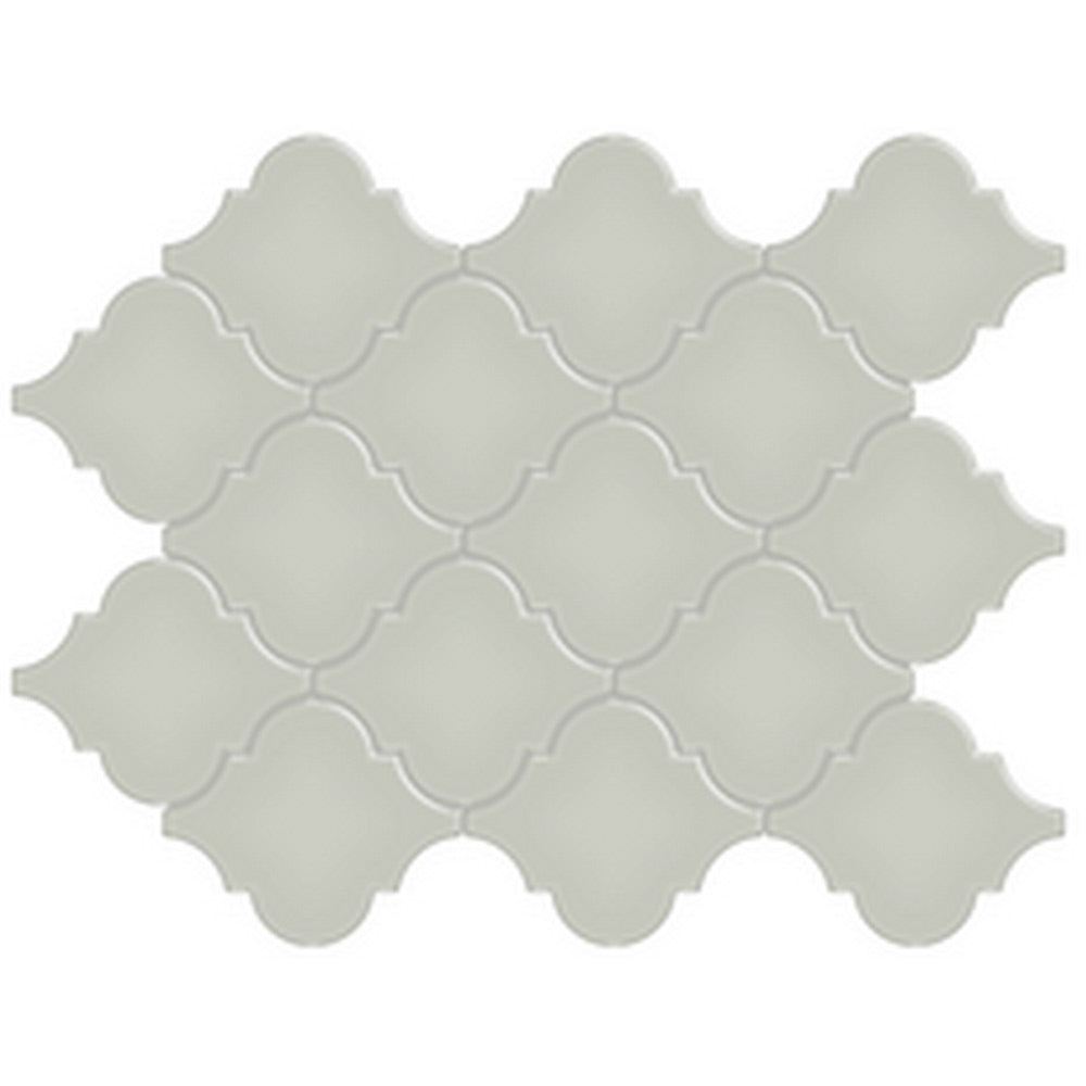 Florida Tile Soho 10" x 13" Glossy Arabesque Beveled Porcelain Mosaic