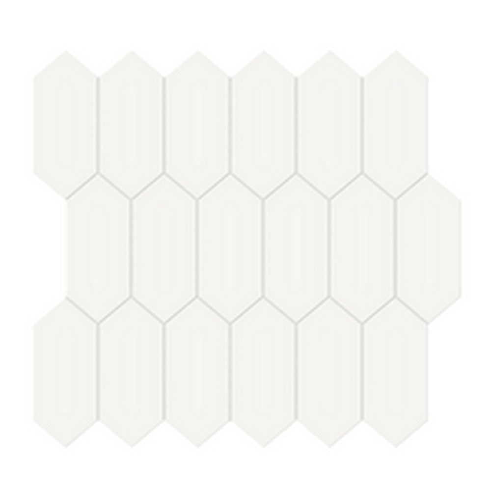 Florida Tile Soho 11" x 13" Glossy Picket Porcelain Mosaic