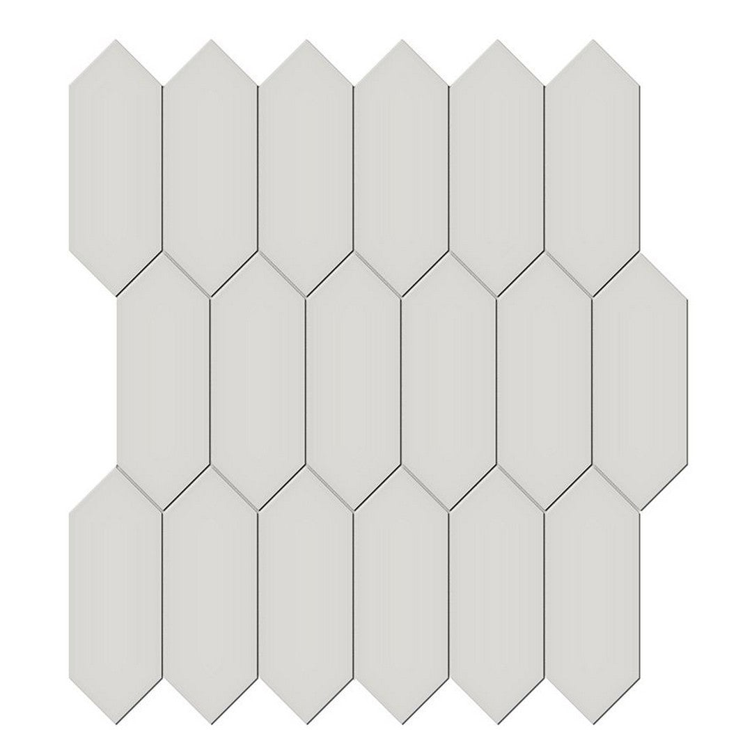 Florida Tile Soho 11" x 13" Glossy Picket Porcelain Mosaic