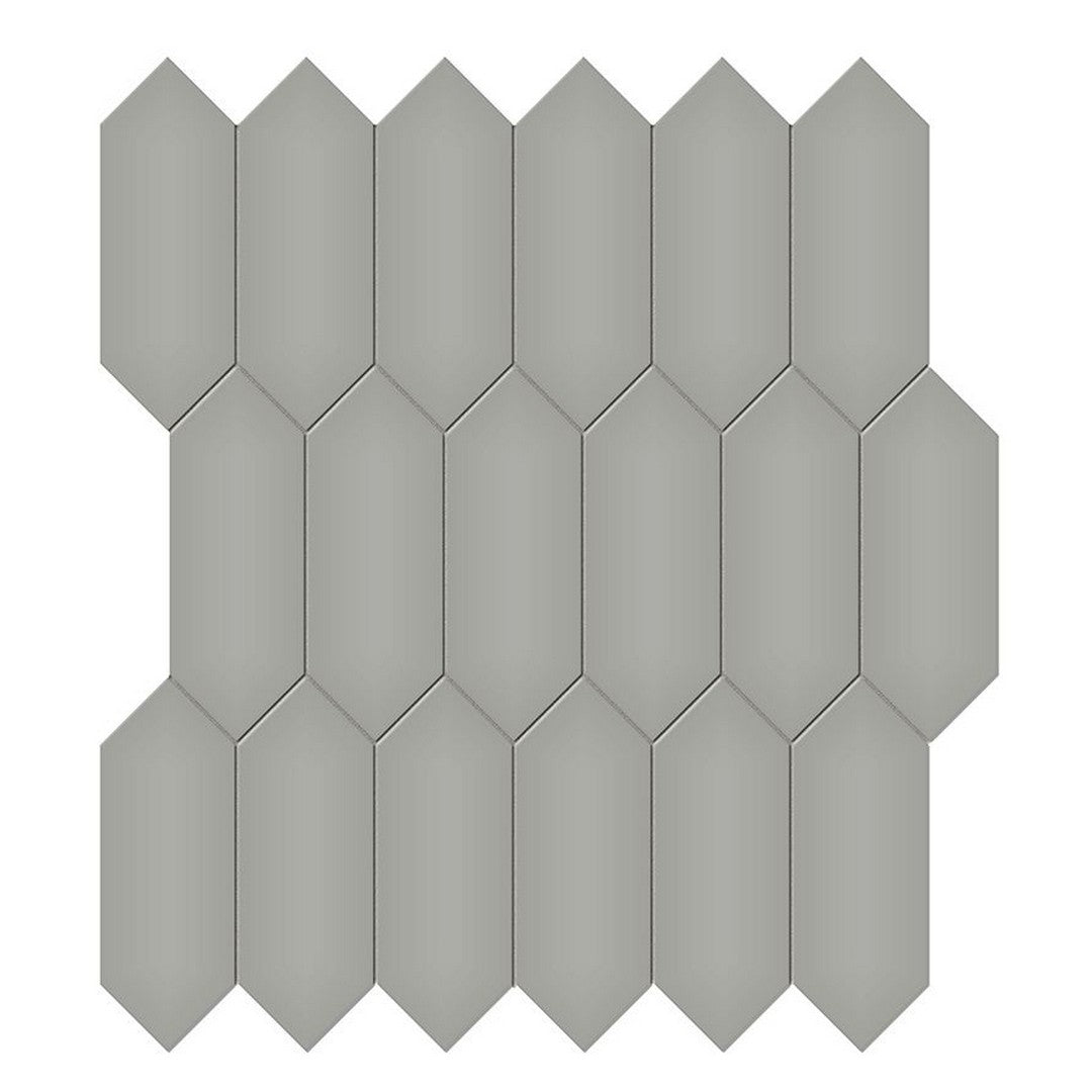 Florida Tile Soho 11" x 13" Glossy Picket Porcelain Mosaic