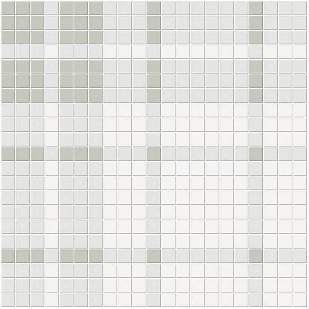 Florida Tile Soho 14" x 14" Pressed Matte Plaid Pattern Porcelain Mosaic