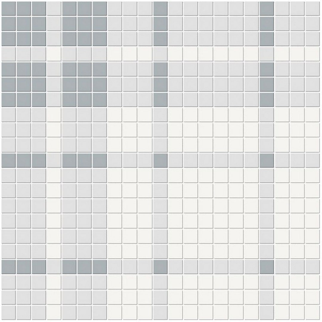 Florida Tile Soho 14" x 14" Pressed Matte Plaid Pattern Porcelain Mosaic