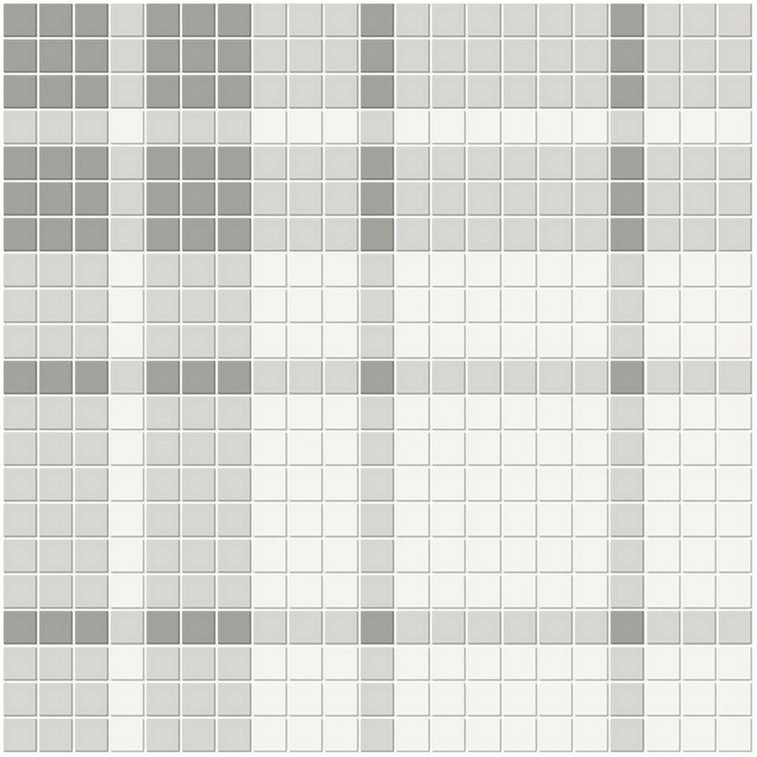Florida Tile Soho 14" x 14" Pressed Matte Plaid Pattern Porcelain Mosaic