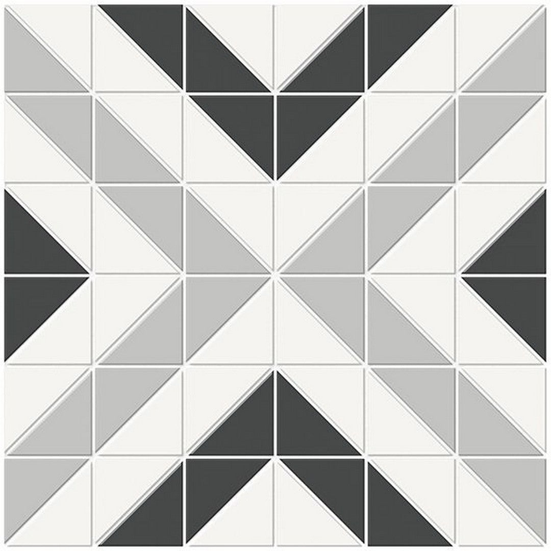 Florida Tile Soho 10" x 10" Matte Cubic Porcelain Mosaic