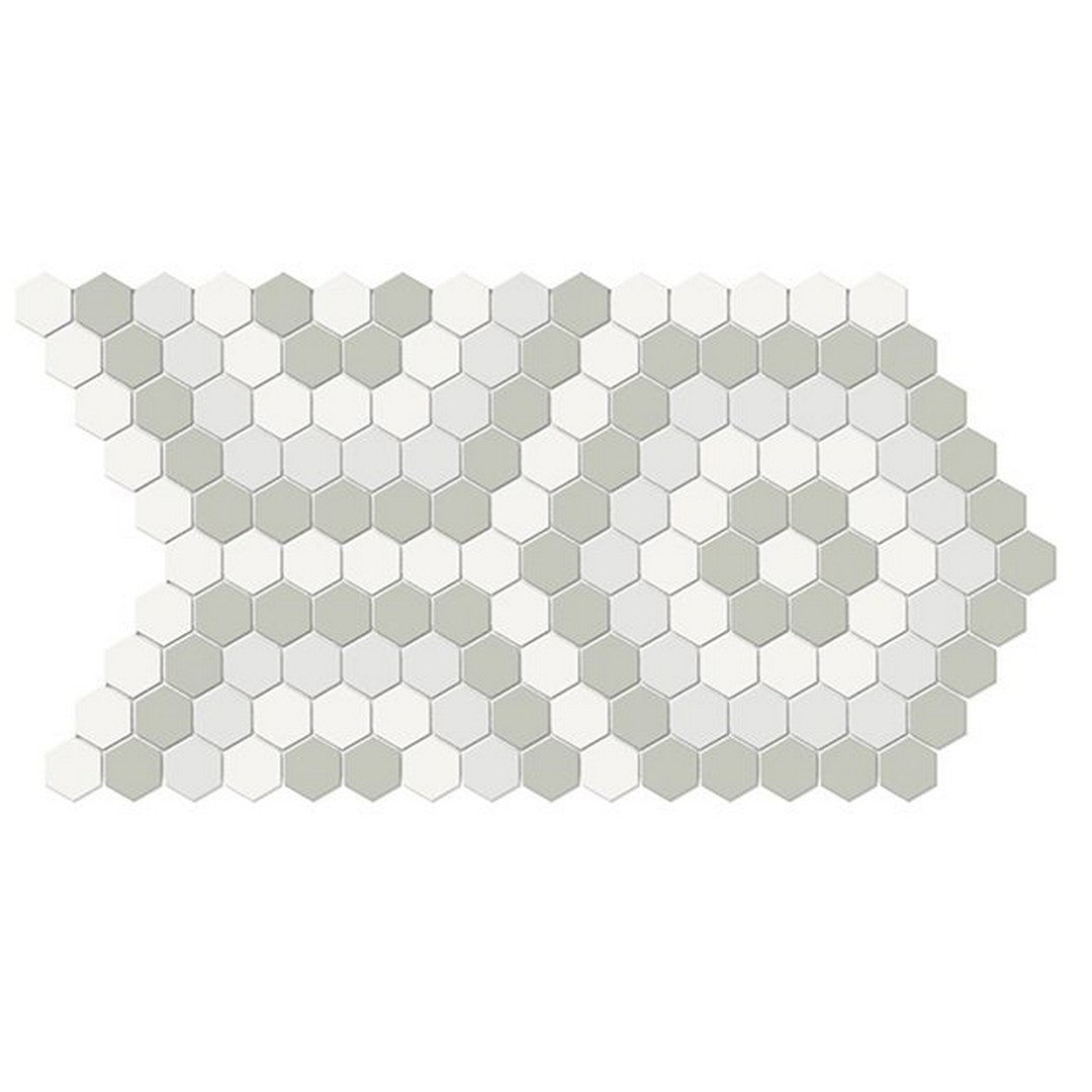 Florida Tile Soho 8" x 14" Pressed Matte Hexagon Pattern Porcelain Mosaic