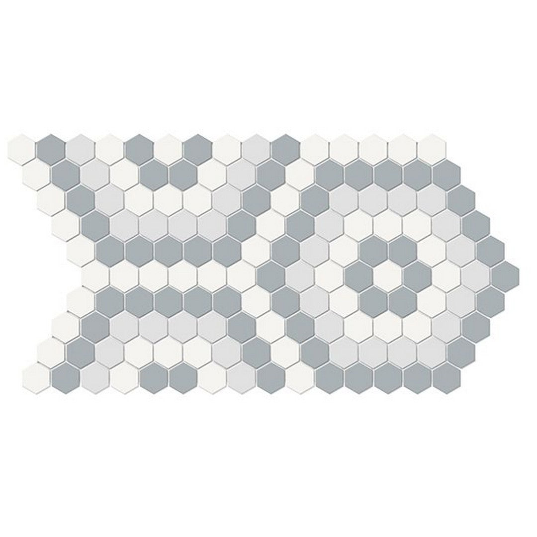 Florida Tile Soho 8" x 14" Pressed Matte Hexagon Pattern Porcelain Mosaic