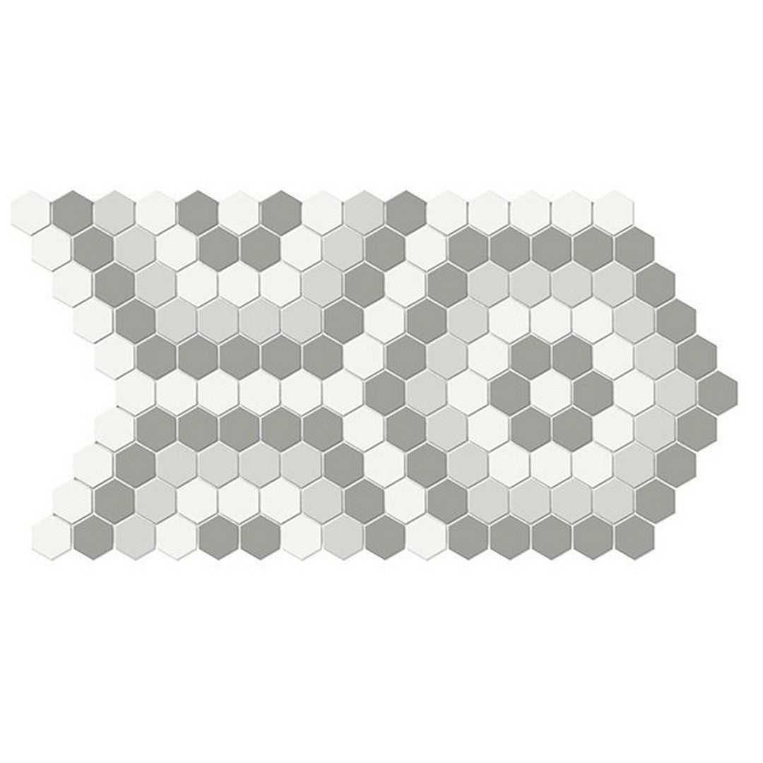 Florida Tile Soho 8" x 14" Pressed Matte Hexagon Pattern Porcelain Mosaic
