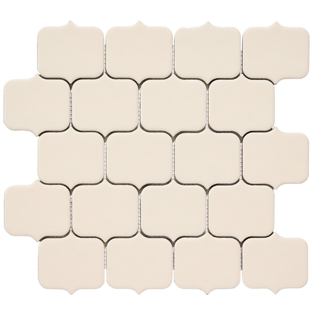 Crossville Horizon 11" x 11" Glossy Short Arabesque Porcelain Mosaic