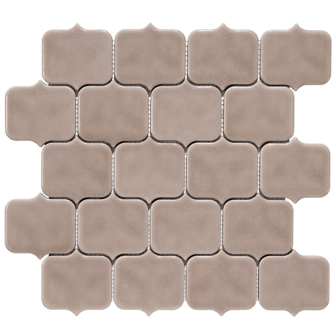 Crossville Horizon 11" x 11" Glossy Short Arabesque Porcelain Mosaic