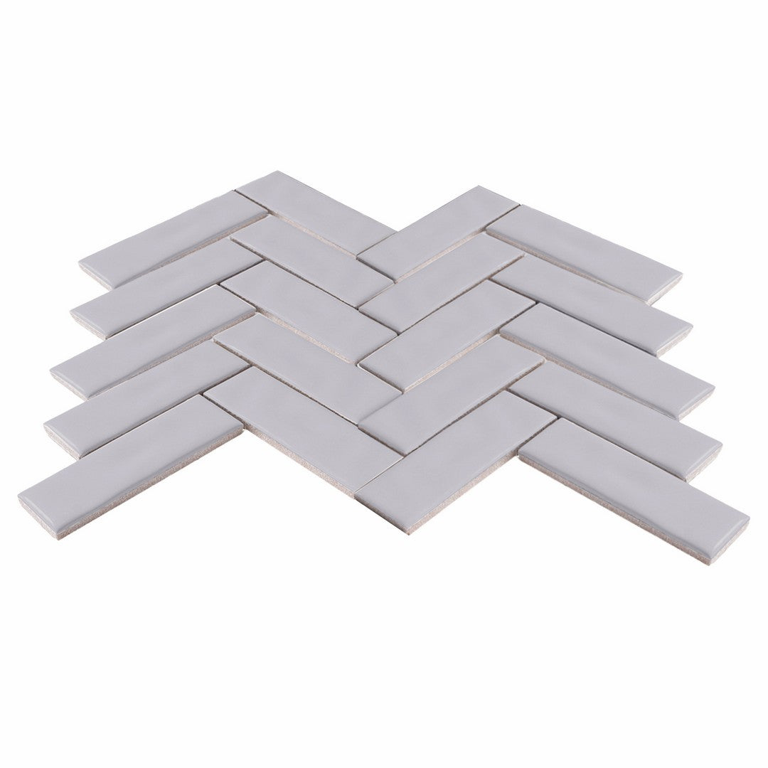 Crossville-Sophia-10-x-12-Glossy-Herringbone-Porcelain-Mosaic-Gray