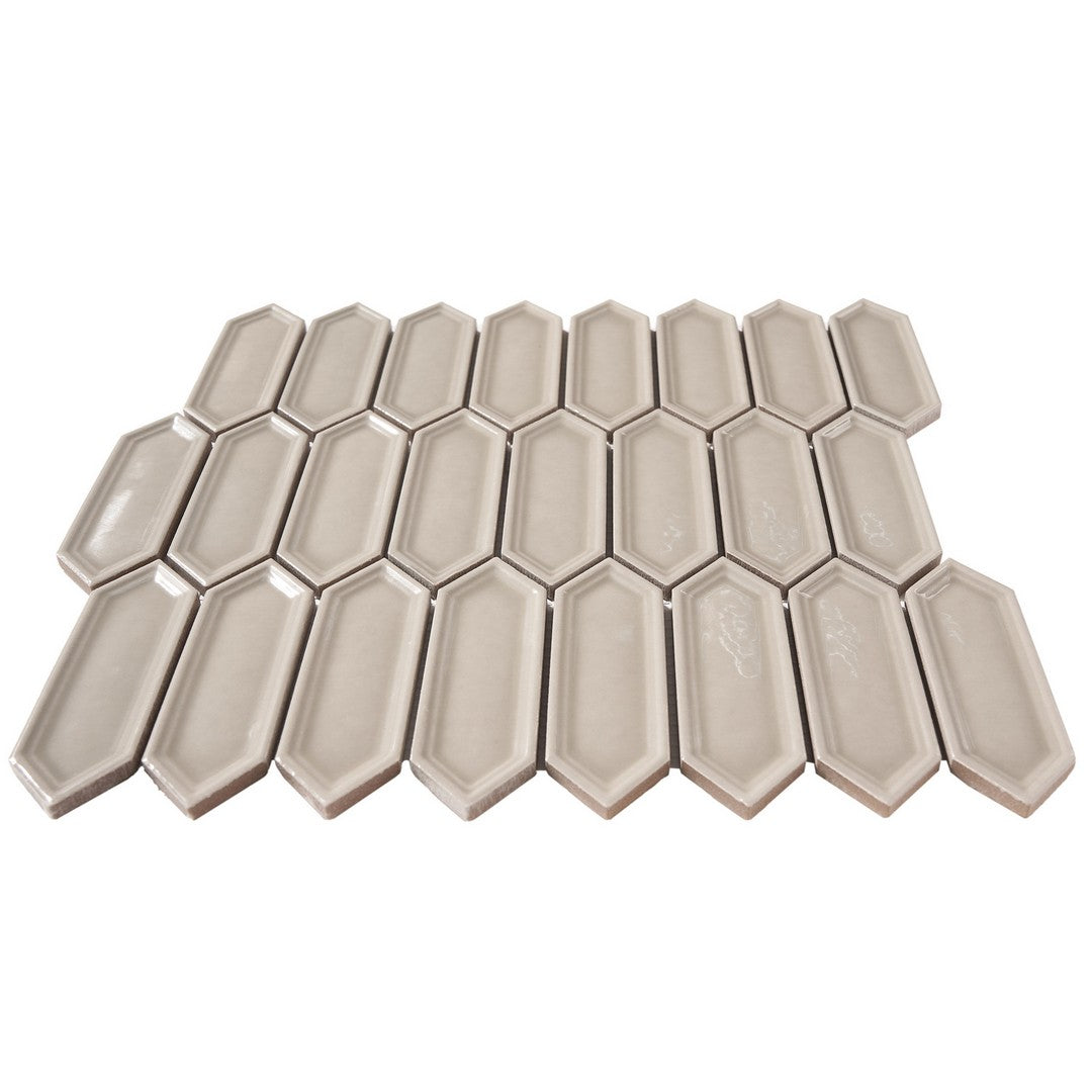 Crossville-Sophia-12-x-12-Glossy-Small-Picket-Porcelain-Mosaic-Taupe