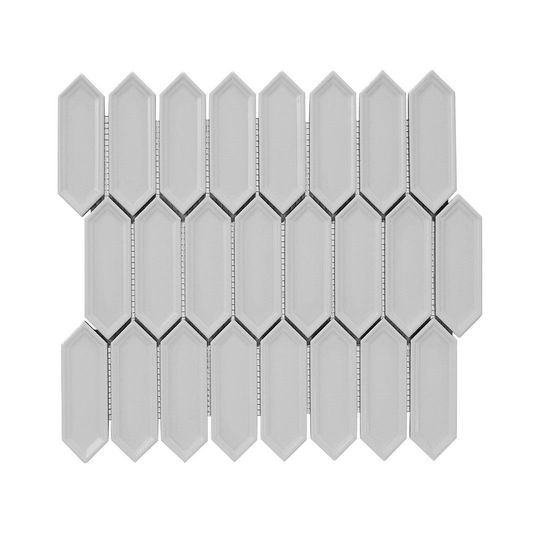 Crossville Sophia 12" x 12" Glossy Small Picket Porcelain Mosaic