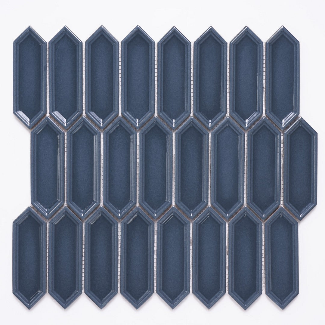 Crossville Sophia 12" x 12" Glossy Small Picket Porcelain Mosaic