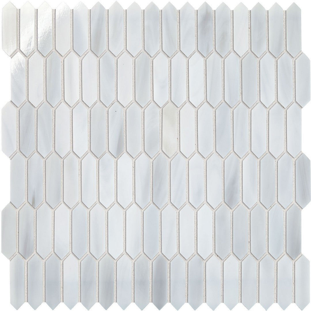Marazzi Coastal Effects 11" x 12" Glossy Glass Small Picket Mosaic